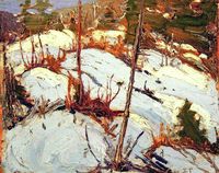 Winter Hills in Algonquin Park, Tom Thomson, 1916