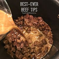 Best-Ever Beef Tips - Sweet Little Bluebird