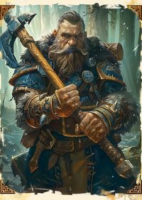 I wouldn't want to deal with this axe. Check this dwarf and many more in our  shop.