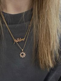 taylor swift folklore necklace gold jewellery aesthetic