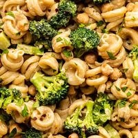 Pantry Tahini Pasta with Chickpeas - From My Bowl