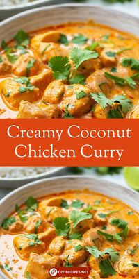 Indulge in the rich taste of Coconut Chicken Curry, where the perfect blend of curry powder meets the creamy goodness of coconut milk, creating a satisfying and flavorful dish.