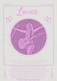 Lover- Taylor swift- the eras tour - poster