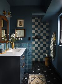 The Loft House Blue Bathroom Reveal!! - I SPY DIY