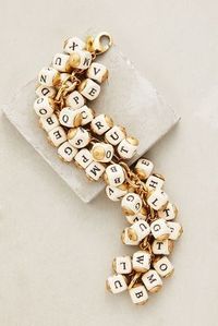 Lenora Dame Alphabet Charm #Bracelet #anthrofave