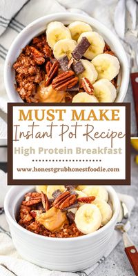 High protein Instant Pot breakfast that you must make! It is healthy, easy, and toddler friendly.