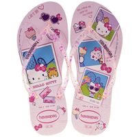 Chinelo Feminino Slim Hello Kitty Havaianas - 4145748-Só quem usa chinelo sabe o quão confortável e prático é. O Chinelo Feminino Slim Hello Kitty Havaianas é confeccionado em borracha, com acabamento vulcanizado, contando em sua palmilha a estampa da...