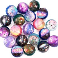 PRICES MAY VARY. Package Included: 20PCS 32mm starlight galaxy design bouncy balls for galaxy party favors Material: The bouncy balls for kids are made of rubber, non-toxic and environmentally safe materials, safe funny toys for kids and cats Space Theme Designed: Our 20pcs space bouncy balls set contains 8 styles, each style is random 2-3 pieces, very suitable for space-themed parties and gift bag filling Features: Bouncy balls bulk is lightweight, bright colour, good elasticity. New bounce bal