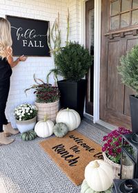 Hello Fall Sign as seen on Blessed Ranch Instagram (Shown Size in photo is approx. 22x26 Each Sign is handcrafted in our SIDCO Design Studio All signs are made to order, we do not stock any signs **ALL SALES ARE FINAL**