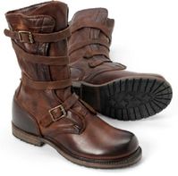 Brown Leather TANKER Boots. sold by Leather Art 2020 on Storenvy