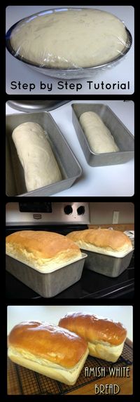 Amish White Bread ~ Step by Step photo tutorial... 6 simple ingredient and you have your own homemade bread!