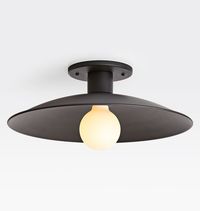 Crawford Flush Mount, Metal Shade | Rejuvenation