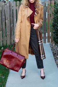 Classic Trench Coat with Burberry Accents. | LSR