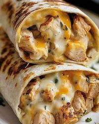 BEST RECIPE FOR Cheesy Garlic Chicken Wraps Recipe Savory, Gooey, and Deliciously Easy - Etsy UK