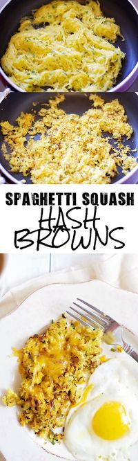 Spaghetti Squash Hash Browns - Food with Feeling