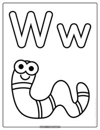 These free PDF downloads are perfect to assemble as a booklet and feature fun designs, including worms, webs, and watermelon, perfect for little hands to color. The pages include uppercase and lowercase variations, providing a comprehensive approach to letter recognition.