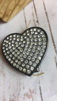 Heart Costume Ring Rhinestone Fashion Broach Accessory Women’s Dress Up Jewelry  | eBay