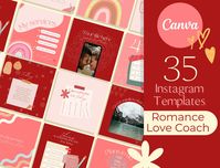 Relationship Reading, Romance Post is a Collection of 35 Templates usable on Canva. Get creative with this pastel pink, red and beige vibes and share your personality with this unique design. Perfect for Content creators, coach, entrepreneur or small business Instagram pages ! ⭐️ WHAT YOU WILL RECEIVE 🎉 ✅ 35 Instagram Post Templates for Canva You can make it your own by moving, changing and remove elements. Changing fonts, color, pictures. HOW TO USE IT 🪄 You will download a PDF which has a li