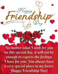 Friendship Day Images  with Wishes, Quotes and Messages