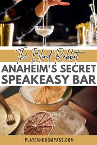 omg this bar is so fun! It would make the best date night restaurant! We had so much fun chatting with The Blind Rabbit bartenders and learning all about this magical little spot in Anaheim. #anaheim #blindrabbit #speakeasy