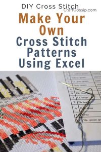 Make Your Own Cross Stitch Charts Using Excel – Cross-Stitch