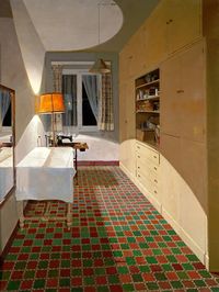 Isabel Quintanilla. Habitación de costura, 1974.