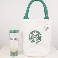 Canvas printed Tote Bags | Natural Canvas Tote Bag Starbucks printed by BeInspire on Etsy, $20.00