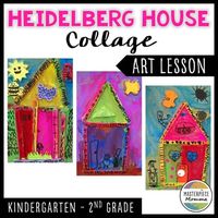 Heidelberg House Collage Art Lesson by Masterpiece Momma | TPT