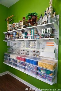 Space Saving Lego Display and Storage Wall - Mother Daughter Projects