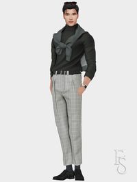 Sims 4 CC Men's Finance Work Aesthetic Lookbook