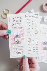 DIY - Instagram Save the Date invitations with Free printables!