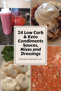 24 Low Carb Keto Condiments, Sauces, Mixes and Dressings: All you need to dress your food healthy and delicious! It is easier than you may think! #Keto #LowCarb #LCHF #KetoDiet #MyProductiveBackyard #glutenfree #ketogenicdiet #lowcarbhighfat #Ketorecipes #Lowcarbrecipes #recipecollections #ketorecipecollections #lowcarbrecipecollections #condiments #homemeadecondiments #lowcarbcondiments #ketocondiments