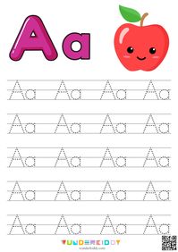 Alphabet tracing worksheets for preschoolers are meant to help children develop their pre-writing skills, improve hand-eye coordination, and learn to write short words. The main task is to point to a word and memorize it. Print the alphabet tracing worksheets for kindergarten and teach the letters one by one. Do not learn many letters in one lesson. Children need to work with each letter repeatedly to improve their writing skills. Alphabet tracing worksheets can be used for handwriting practi...