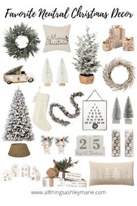 All Things Ashley Marie: Favorite Neutral Christmas Decor Finds