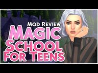 MAGIC SCHOOL FOR TEENS MOD ESPAÑOL // LOS SIMS 4 / MOD REVIEW - YouTube