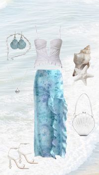 🧜‍♀️🌊 #outfit #outfitinspo #clothes #blue #fashion #aesthetic #mermaid