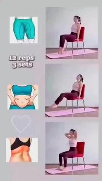 Best Exercise with Chair to reduce Legs Tummy and Back FAT credit:@Weightloss_24x7