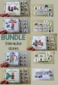 A bundle of Fairy-tale Interactive Books, each one designed to involve students in learning about popular story characters and story sequences.