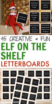 45 adorable & easy Elf on the Shelf letterboard notes with funny messages, jokes, and perfectly pair with a little Elf's mischief from the night before. #elfontheshelf #easyelfontheshelf #elfontheshelfideas #elfideas #easyelfideas #quickelfideas #newelfontheshelf #newelfideas #elf #funelfontheshelf #naughtyelfontheshelf #newelfontheshelfideas #funelfontheshelfideas