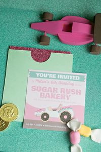 Sugar Rush Candy Party with REALLY CUTE Ideas via Kara's Party Ideas | KarasPartyIdeas.com #WreckItRalph #SugarRush #Baking #PartyIdeas #PartySupplies