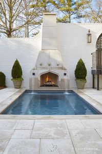 Transitional Estate | Cocktail Pool + Outdoor Fireplace