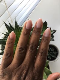 Nude/Pink Gel Overlay - 3rd fill. Getting better and getting less lifting at the cuticle.- ThorGift.com - If you like it please buy some from ThorGift.com