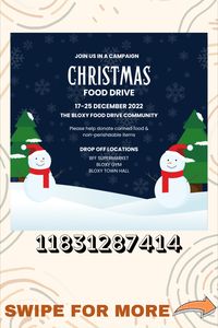 This was a request from @shayleeshelly (cant tag rn for some reason) have fun rping in roblox with this food drive decal! you can use it to help those in need!!! This is for RP purposes so please do not get mad at others who host food drives in a game ): #roblox #bloxburg #decals #bloxburgdecals #robloxdecals #bloxburgfooddrive #bloxburgfoodrive #bloxburgdonation #bloxburgdonate