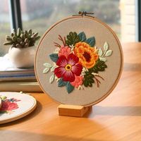 Vintage Flower A Embroidery Kit – Needle Art Club