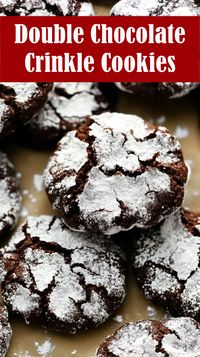 Chocolate Crinkle Cookies are a holiday classic, loved for their rich, brownie-like centers and festive crackled appearance. These cookies are thick, soft-baked, and delightfully fudgy, with just the right touch of extra chocolate for a truly indulgent treat.