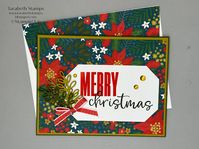 Stampin' Up Garden Walk More Wishes Merry Christmas Card by Tarabeth Stamps