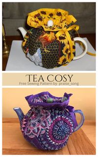 DIY Fabric Teapot Cozy Free Sewing Patterns | Fabric Art DIY