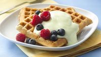 Love the combo of lemon and poppy seed? Try it in yummy waffles.