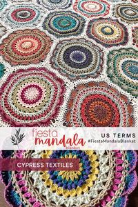 Free Crochet Pattern: Fiesta Mandala Blanket (US Terms)