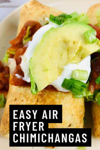 Grab your air fryer and make this super easy chimichanga recipe tonight! Incredibily delicious, and simple to make!